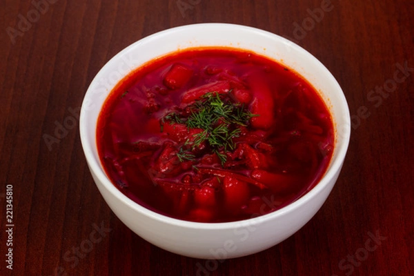 Obraz Russian traditional borsch