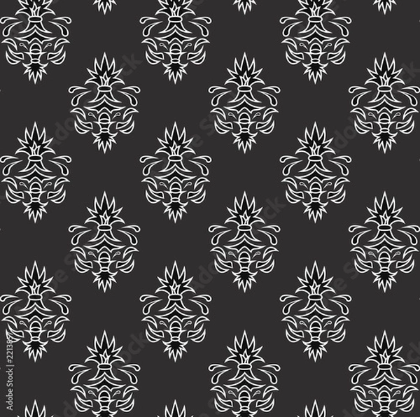 Obraz seamless retro wallpaper pattern