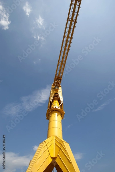 Obraz Yellow crane sky