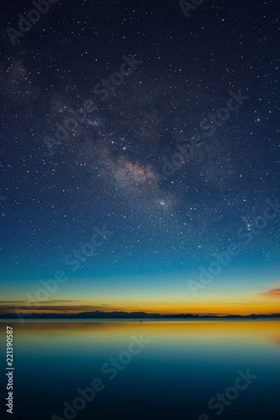 Obraz Twilight sky with stardust.