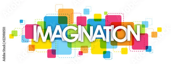 Fototapeta IMAGINATION letters banner