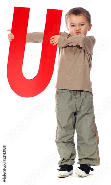 Obraz Letter "U" boy