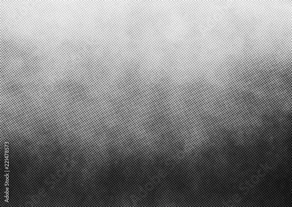 Obraz Gradient halftone vector texture overlay. Monochrome abstract splattered background.