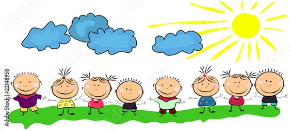 Fototapeta happy kids