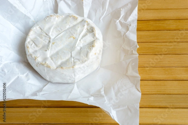 Obraz Camembert cheese on a white wrapper