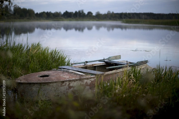 Fototapeta Лодка в Зоне отчуждения