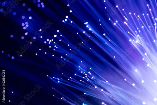 Obraz Fiber optics, abstract & blur background