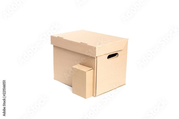 Obraz Cardboard box with small package