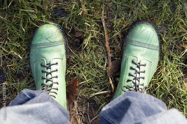 Fototapeta Green boots