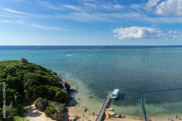 Fototapeta view of tropical island