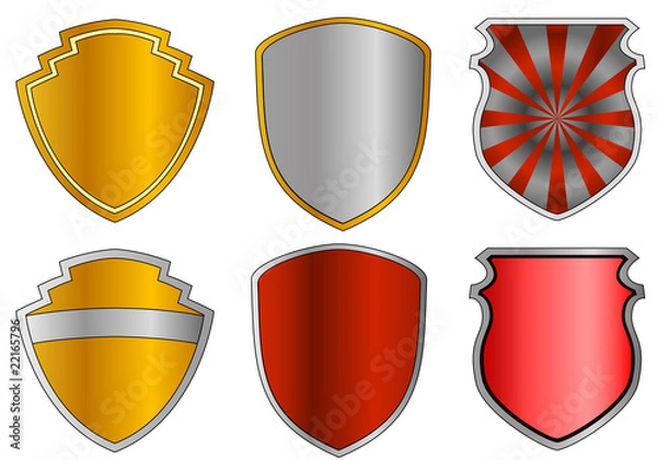 Obraz Badges, plaques & shields