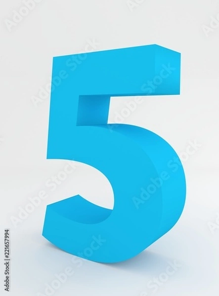 Fototapeta 3D Numbers render