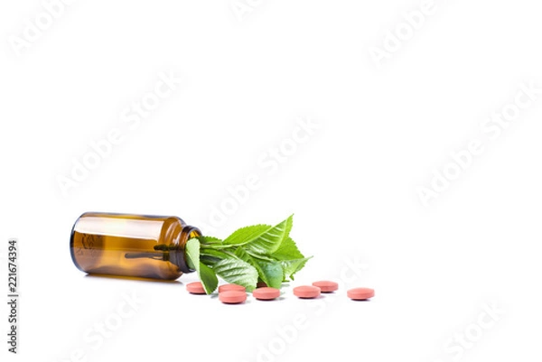 Obraz Medicine herb. Herbal pills