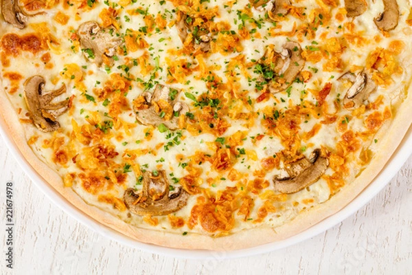 Obraz Pizza with mushrooms