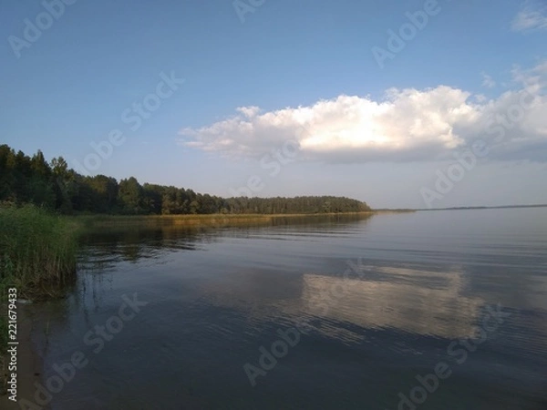 Obraz Water, Lake and Clouds