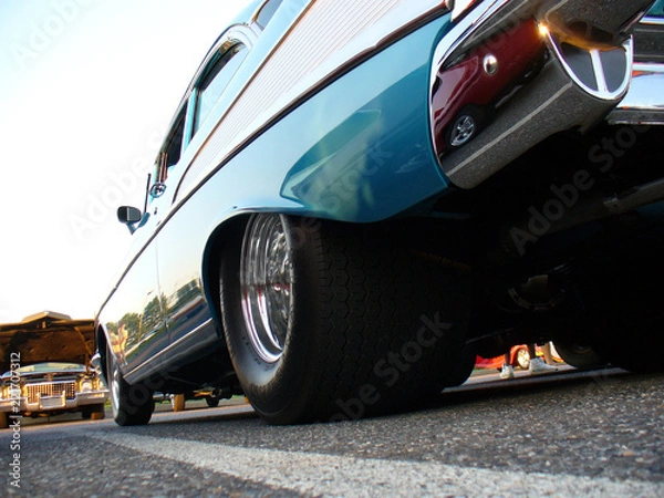 Obraz American Muscle Car From Ground Level