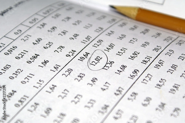 Obraz table and pencil