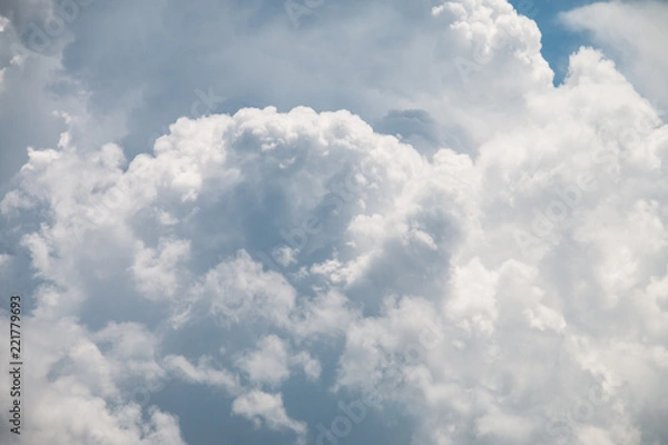Fototapeta White clouds and blue sky