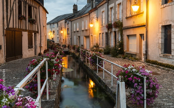Obraz Evening in Beaugency Loiret