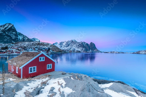 Obraz Blue hour in Reine