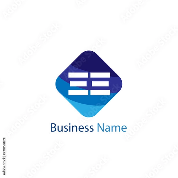 Obraz Initial Letter EE Logo Template Design