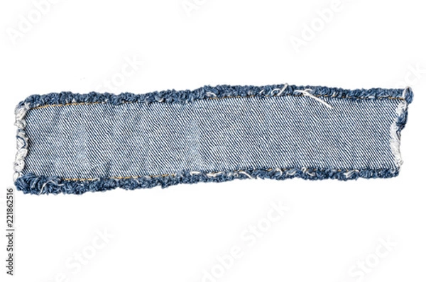 Obraz Denim patch, the patch label on a white background