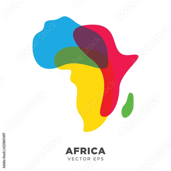 Obraz Creative Africa Map Vector, Vector EPS 10