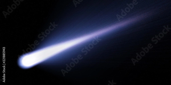 Obraz comet night sky