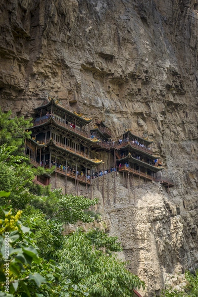 Obraz hanging monastery at datong, china