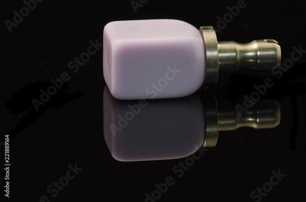 Fototapeta Lithium Disilicate glass-ceramic block for the CAD CAM technology