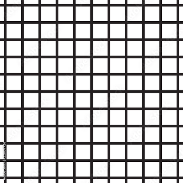 Fototapeta black graph checkered paper texture- vector illustration