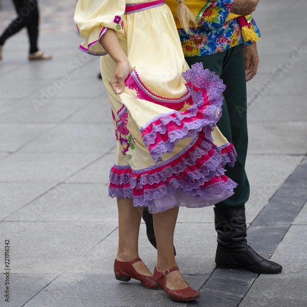Fototapeta Russian folk dance group