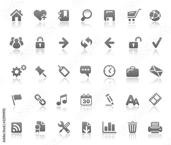Fototapeta Website & Internet Icons // Basics Series