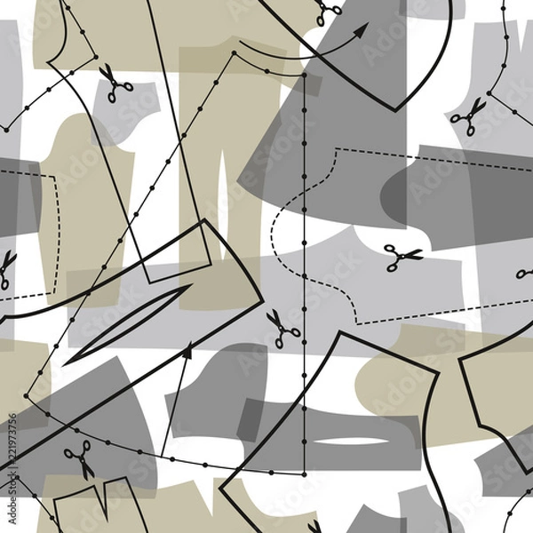 Obraz Sewing seamless pattern