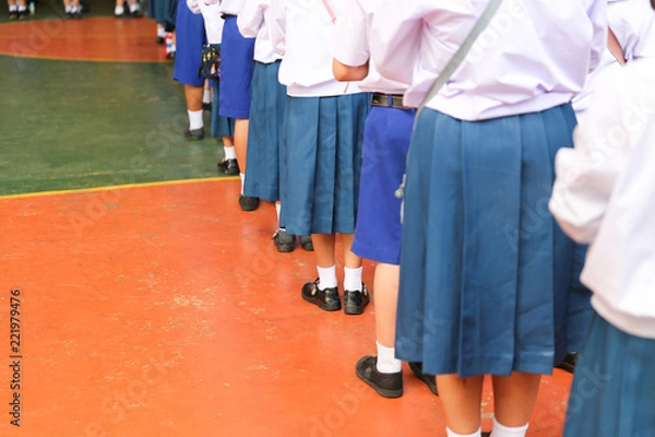 Obraz students asian group standing