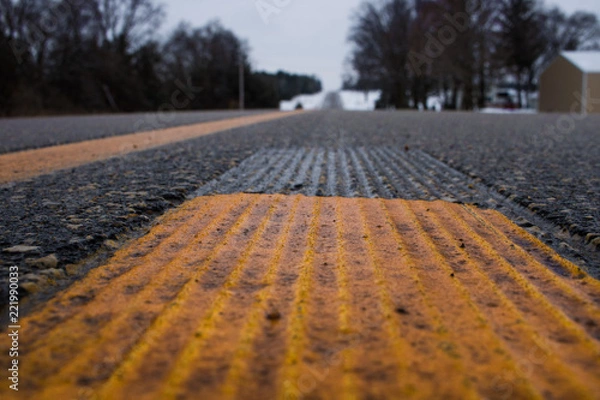 Obraz Winter on the road