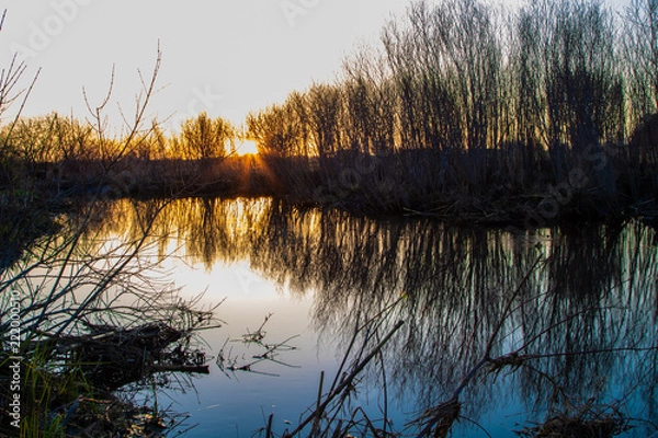 Obraz Sunrise reflections 