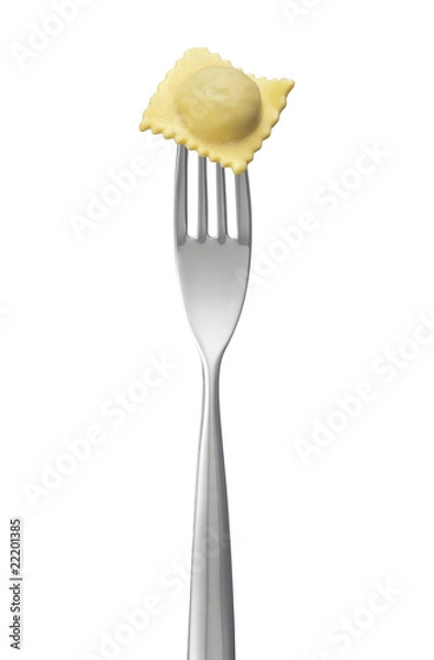 Obraz forchetta con agnolotto