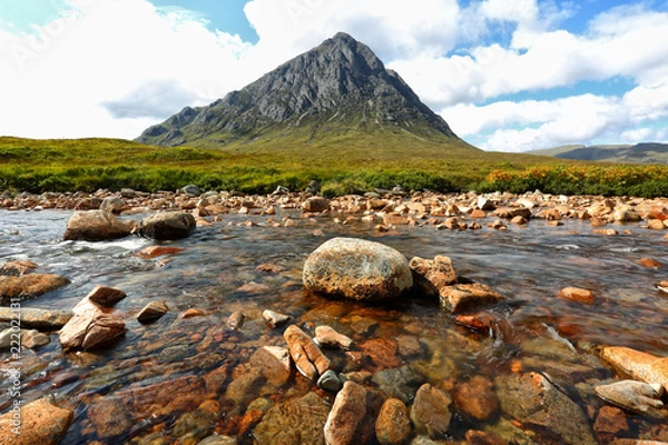 Fototapeta Glen Coe River Rocks