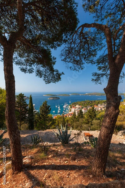 Obraz Vue d'îles en Croatie