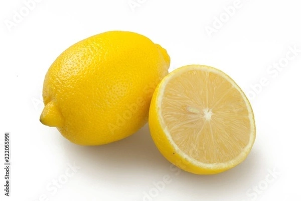 Fototapeta Whole and half lemon
