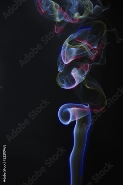 Fototapeta colored smoke