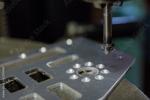 Fototapeta ボール盤で穴あけ加工