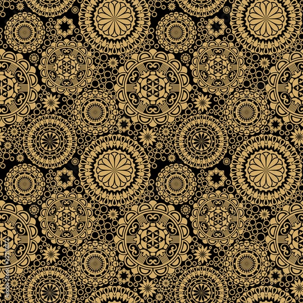 Obraz Seamless floral background. Vector illustration.