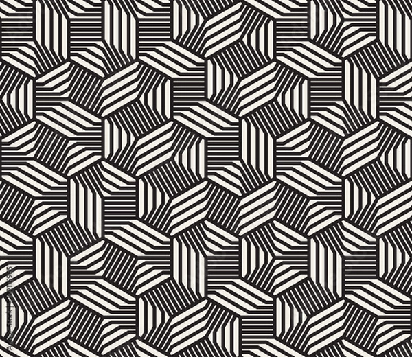 Fototapeta Vector seamless pattern. Modern stylish abstract texture. Repeating geometric tiles