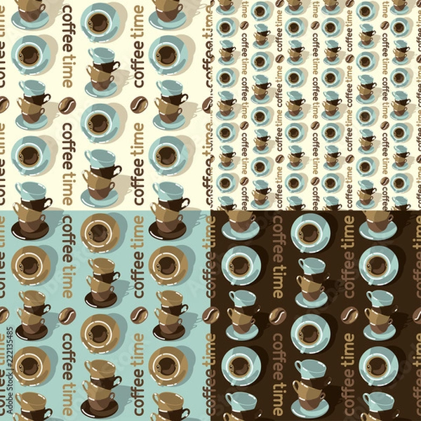 Obraz Coffee striped pattern