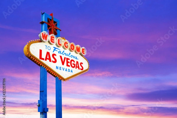 Fototapeta Witamy w Las Vegas Sign