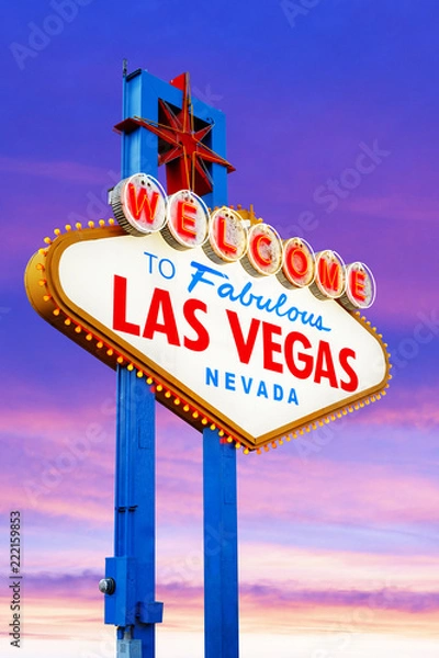 Fototapeta Witamy w Las Vegas Sign