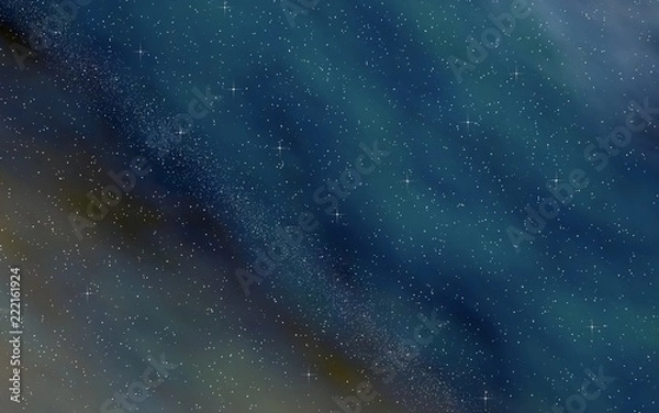 Fototapeta Colorful and beautiful space background. Outer space. Starry outer space texture. 3D illustration