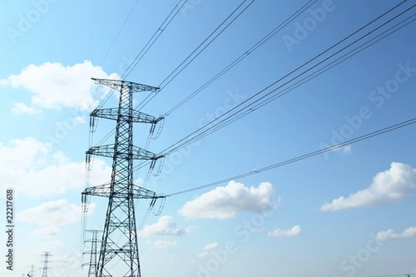 Fototapeta 送電鉄塔